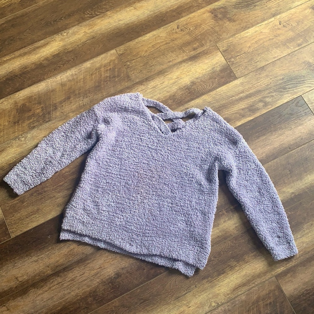 Fluffy Lavender Sweater